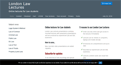 Desktop Screenshot of londonlawlectures.com